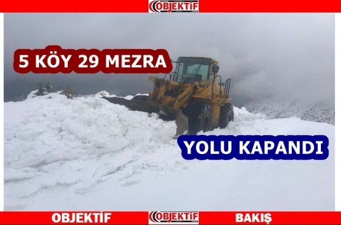 Kapanan köy yolları açılıyor