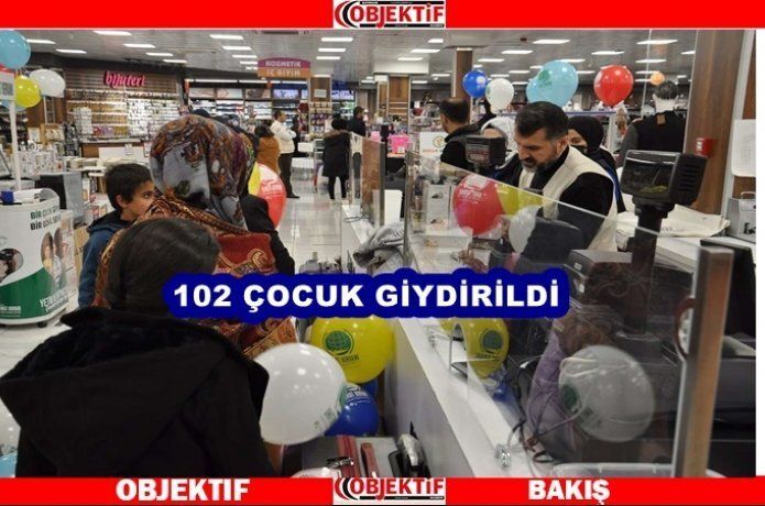 Yetim ve muhtaç çocuklar sevindirildi