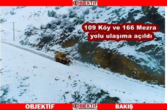 Karla kapanan yollar açılıyor