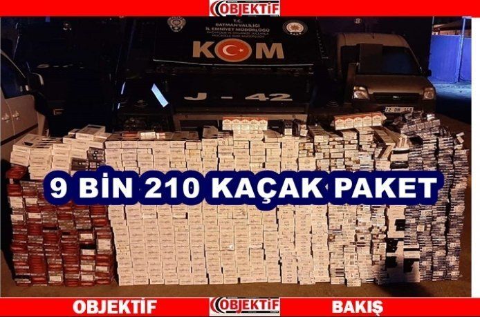 Kaçak sigara ele geçirildi