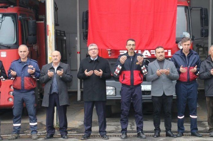 İtfaiye erleri için dualar edildi