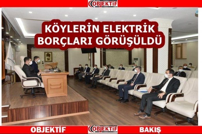 Elektrik borçları görüşüldü