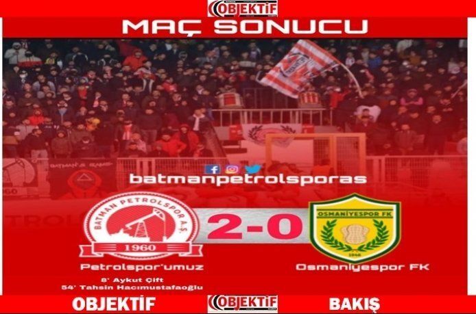 Batman Petrolspor 2 - 0 Osmaniyespor FK