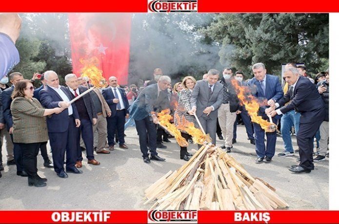 Vali Şahin Nevruz ateşini yaktı