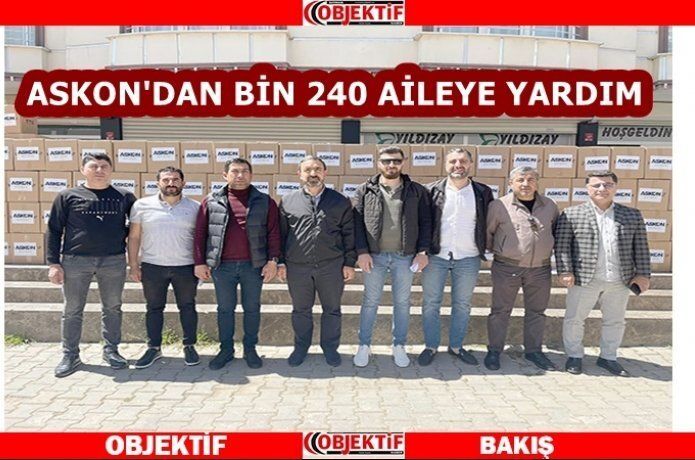 ASKON’dan bin 240 aileye gıda yardımı