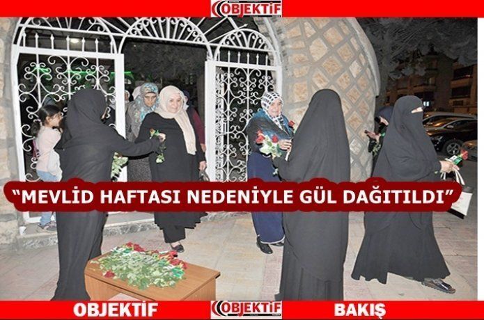 Gül dağıttılar