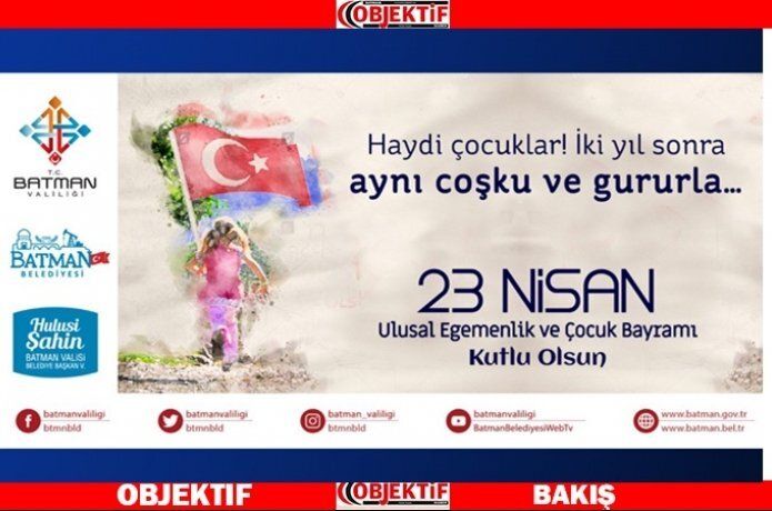 Vali Şahin “23 Nisan'ı gururla kutluyoruz”