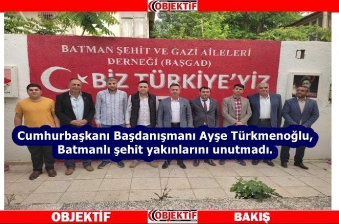 Şehit ailelerinden Türkmenoğlu’na teşekkür