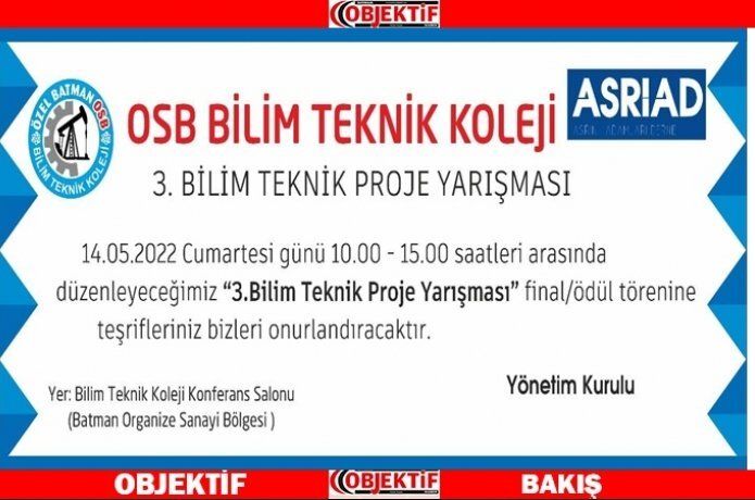 Bilim şölenine davet