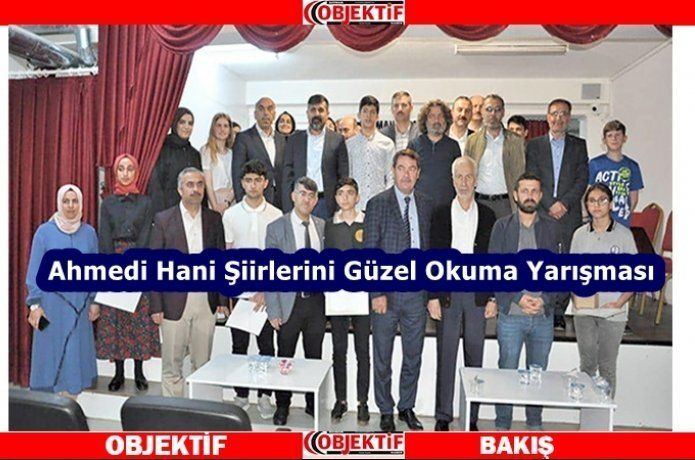 Ahmedi Hani şiirlerini güzel okuma yarışması yapıldı