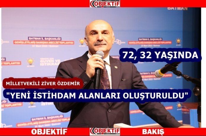 Özdemir "yeni istihdam alanları oluşturuldu"