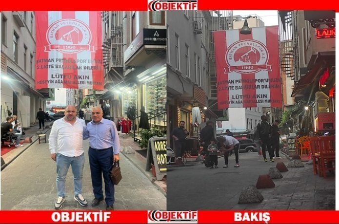 Beyoğlu’nda Petrolspor bayrağı