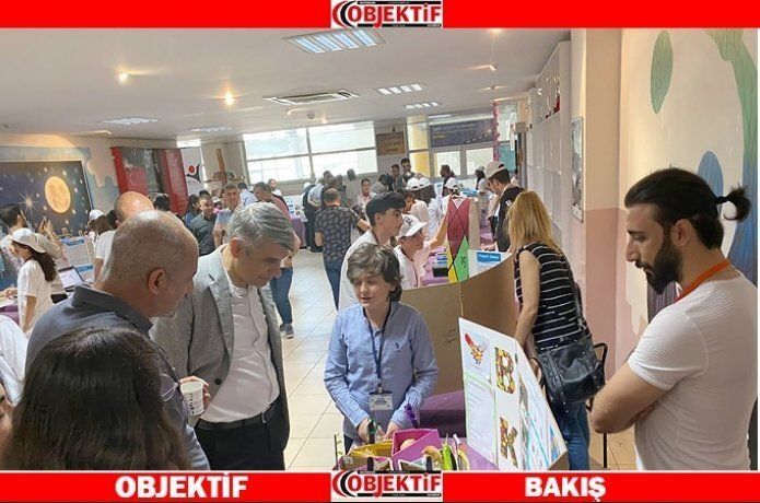 Atatürk Ortaokulunda bilim fuarı düzenlendi