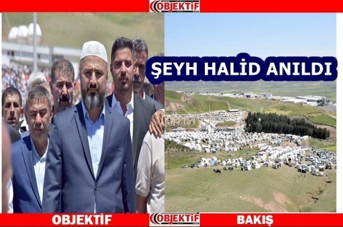 Binlerce kişi Şeyh Halid’i andı