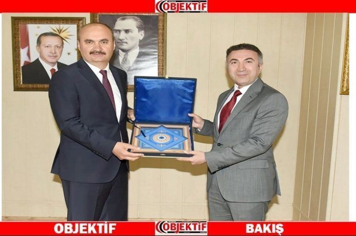 Vali Canalp’tan Rektör Demir’e iade-i ziyaret