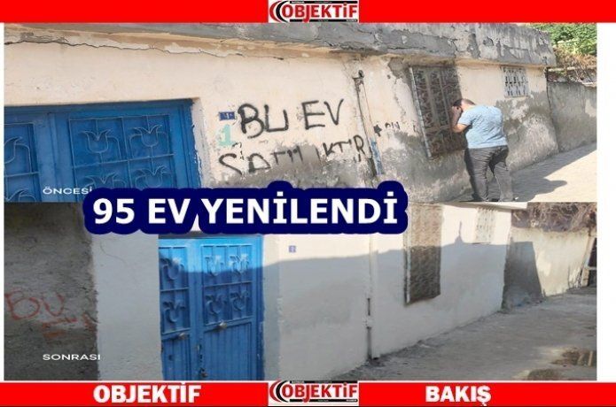 95 evin bakım ve onarımı yapıldı