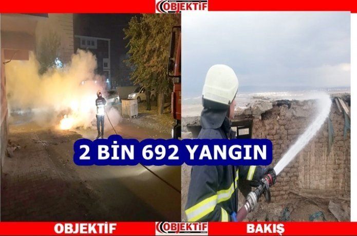 2 bin 692 yangına müdahale