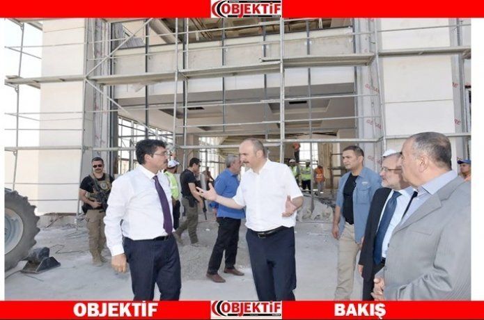 Külliye inşaatı incelendi