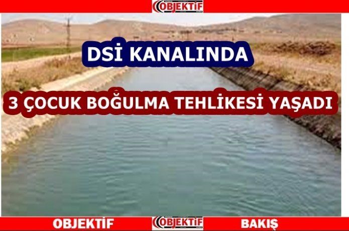 Üç çocuk boğulma tehlikesi yaşadı