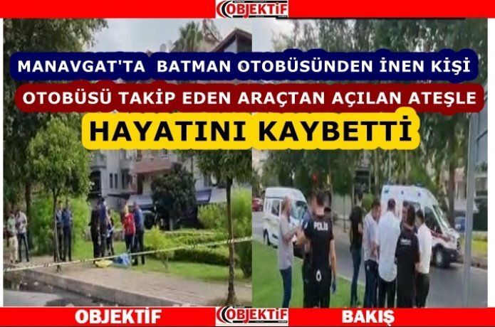 Otobüsten indi silahla vuruldu