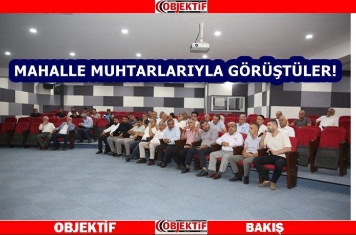 Muhtarlarla toplantı yapıldı