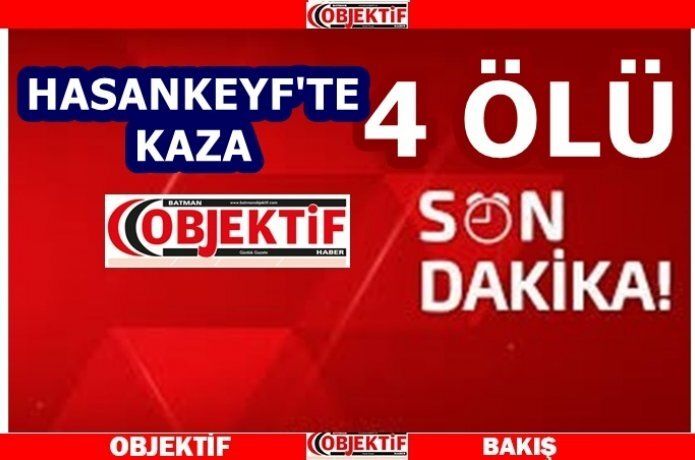 Hasankeyf'te feci kaza