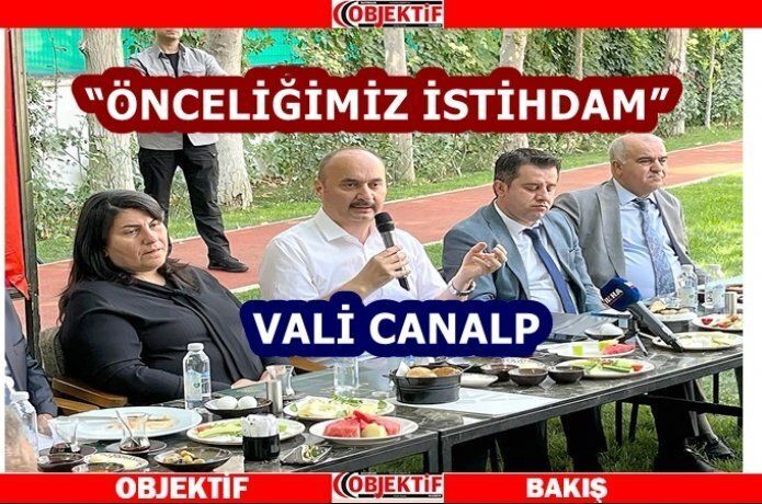 Vali Canalp, basın mensuplarını ağırladı