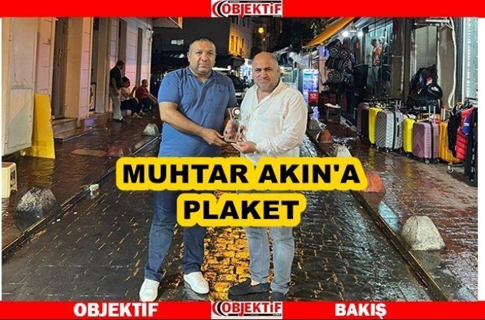 Beyoğlu’nun Batmanlı muhtarına plaket