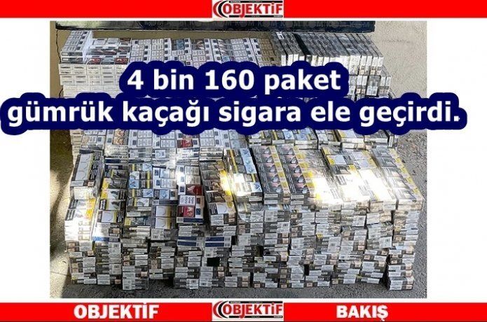 Araçta kaçak sigara ele geçirildi