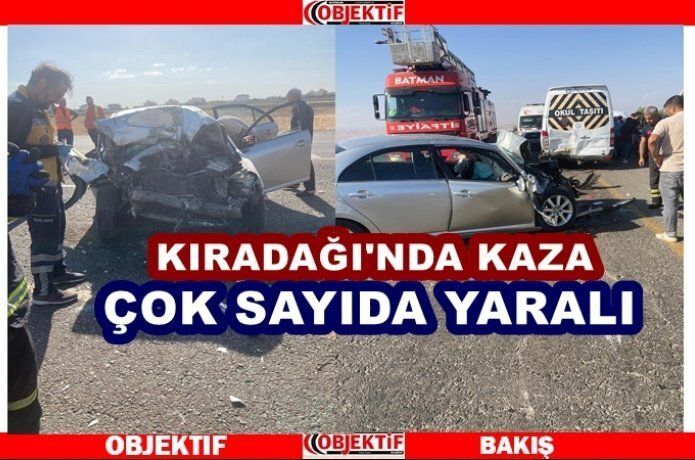 Kıradağı'nda kaza, 6 yaralı