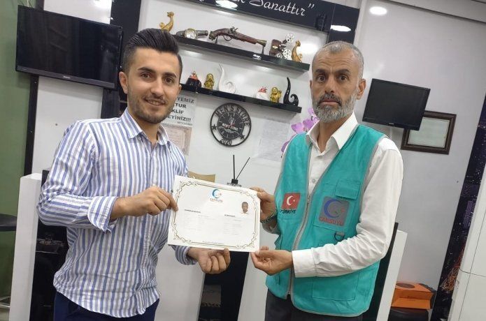 Yetimlerin yüzü cansuyu ile gülüyor