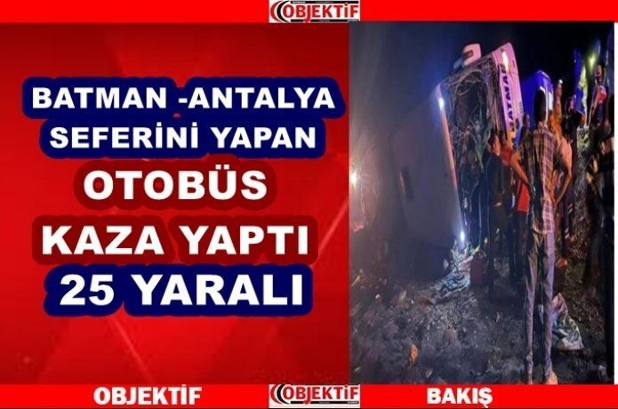 Batman otobüsü devrildi!