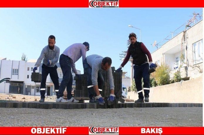 621 bin metrekare kilitli parke döşendi