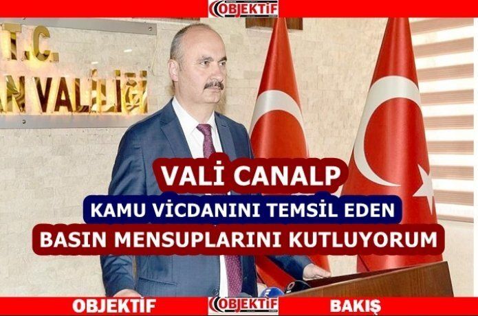 Vali Canalp çalışan gazeteciler günü kutladı