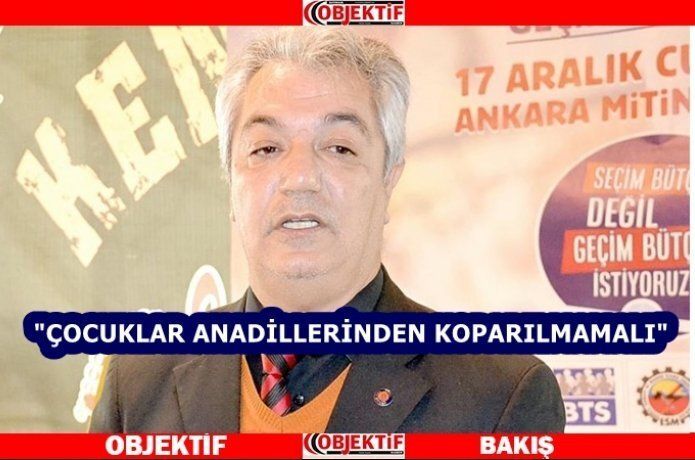 Şimşek "çouklar anadilnde eğitim almalı"