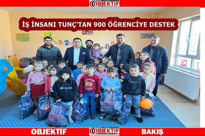 Tunç’tan 900 öğrenciye destek