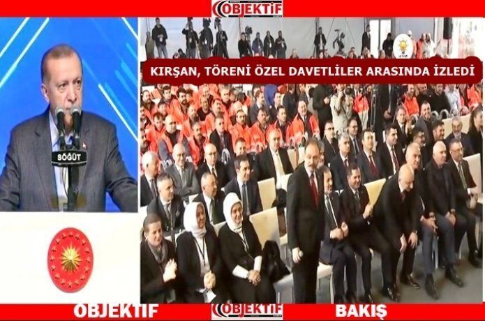 Kırşan, altın madeni açılışındaydı