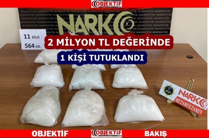 2 milyon TL'lik uyuşturucu
