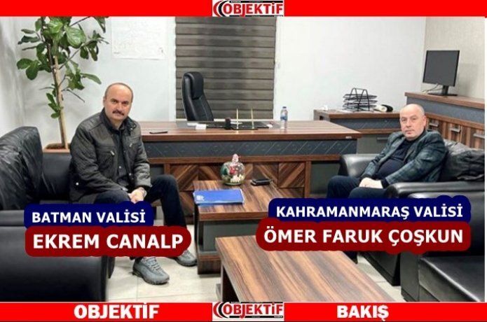 Vali Çoşkun, Vali Canalp'ı ziyaret etti