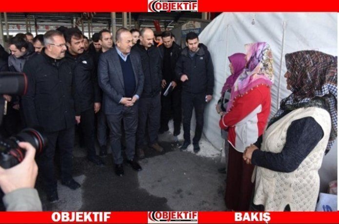 Bakan Çavuşoğlu Vali Canalp'la görüştü