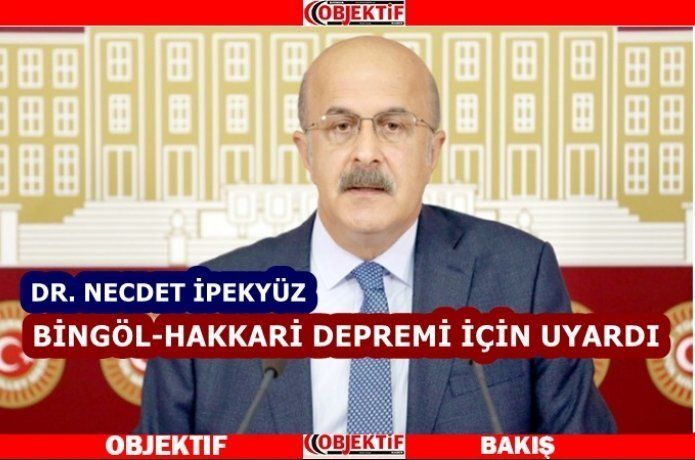 Milletvekili İpekyüz uyardı