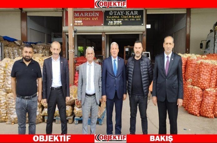 CHP heyeti hal esnafını ziyaret etti