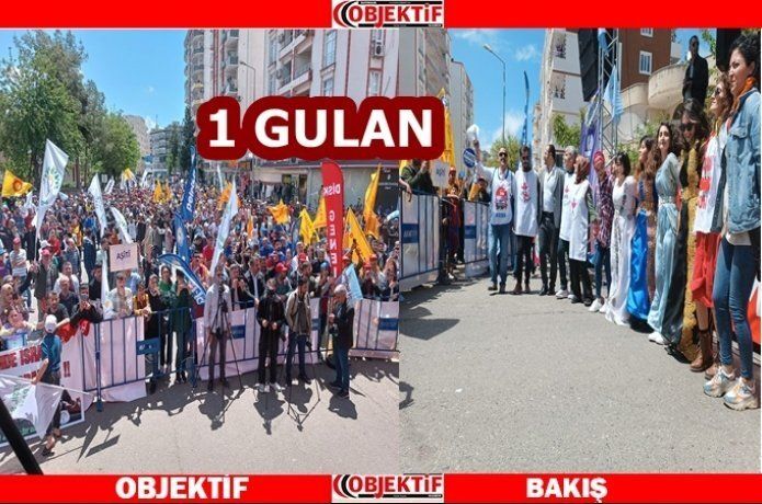 1 Mayıs renkli kutlandı