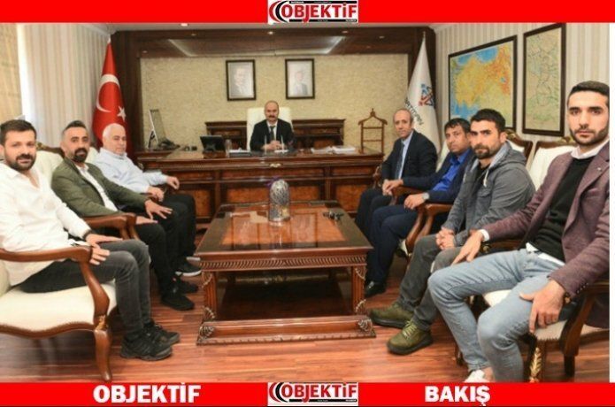 Basın koneyi Vali Canalp'ı ziyaret etti