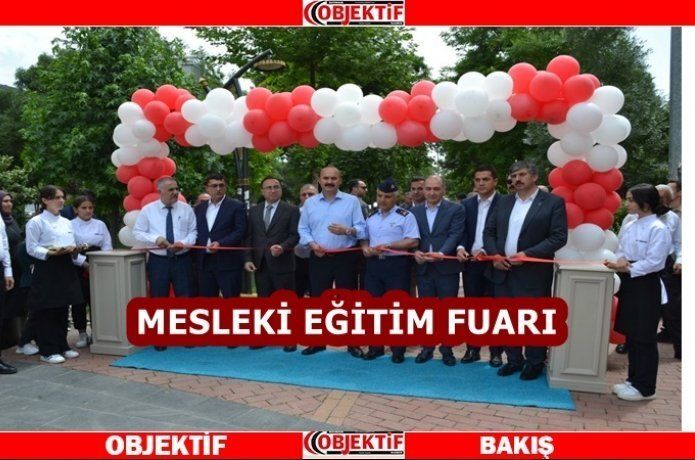 Vali Canalp mesleki eğitim fuarının açılışı yaptı