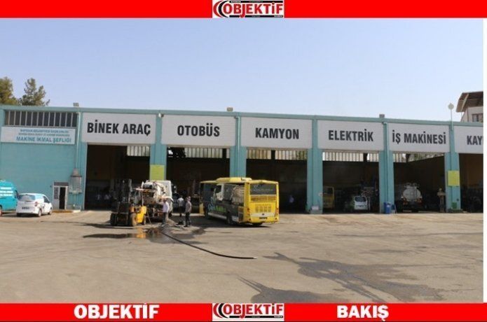 Belediye araçları bakıma aldı