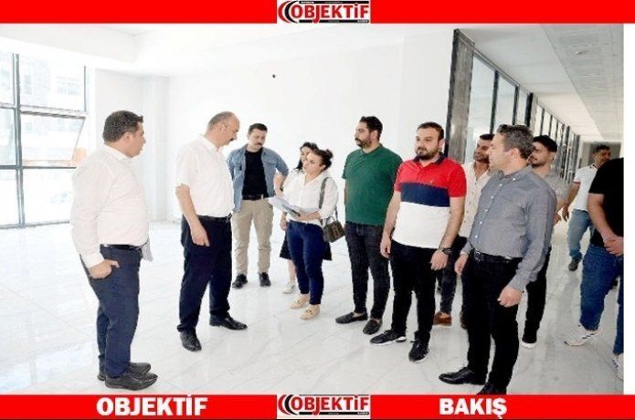 Ek hizmet binasında çalışmalar incelendi