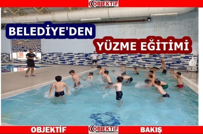 Miniklerin havuz keyfi