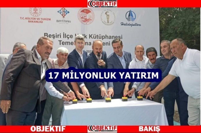 Beşiri'de kütüphane temeli atıldı