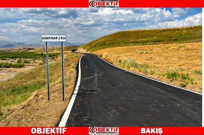 Gürpınar köyü yoluna beton asfalt
